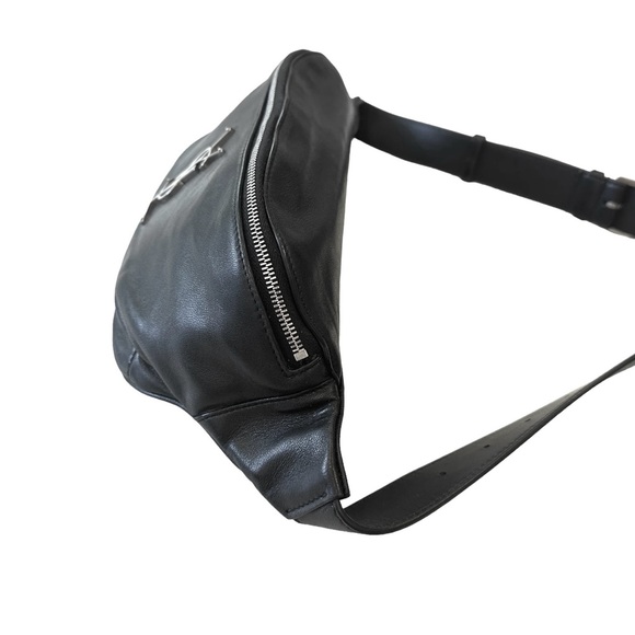Saint Laurent Black Leather Belt Bag - Picture 5 of 7